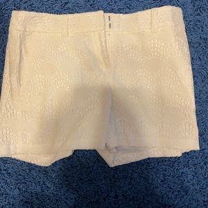 White LOFT shorts